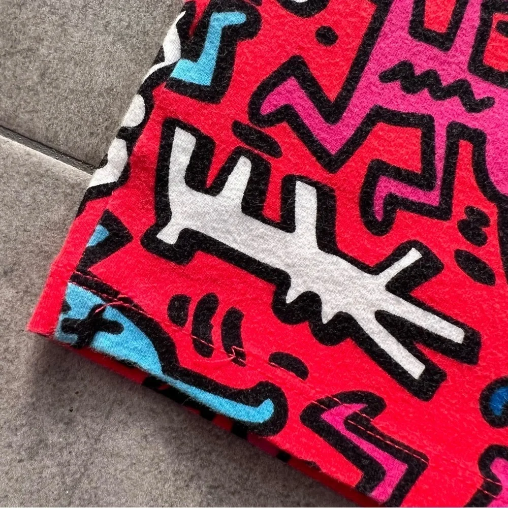 Forever 21 x Keith Haring Red Mini Skirt Size L - Picture 4 of 6